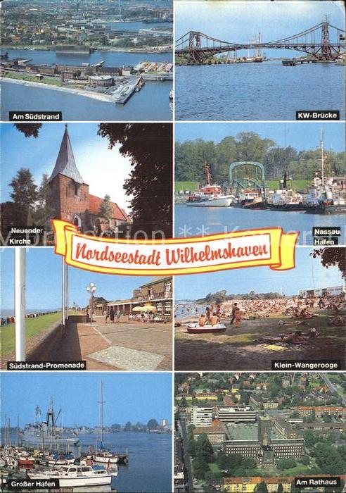 Wilhelmshaven Südstrand KW Brücke Neuender Kirche Nas