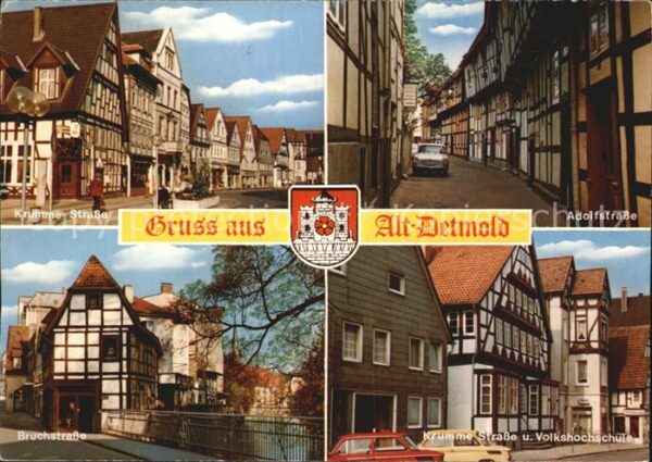 Detmold Krumme Strasse Adolfstrasse Bruchstrass