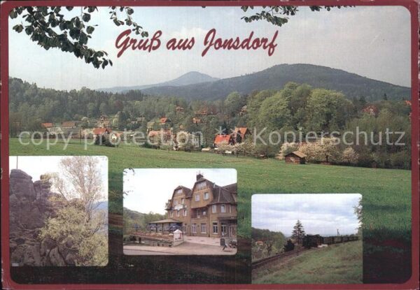 Jonsdorf Kurhaus Jonsdorf Panorama Bahn Felsmass
