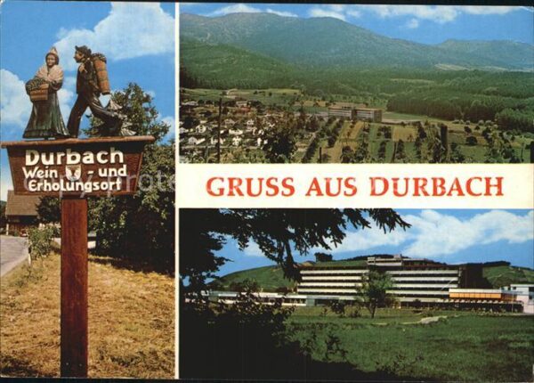 Durbach Kreatives Ortsschild Panorama Staufenbu