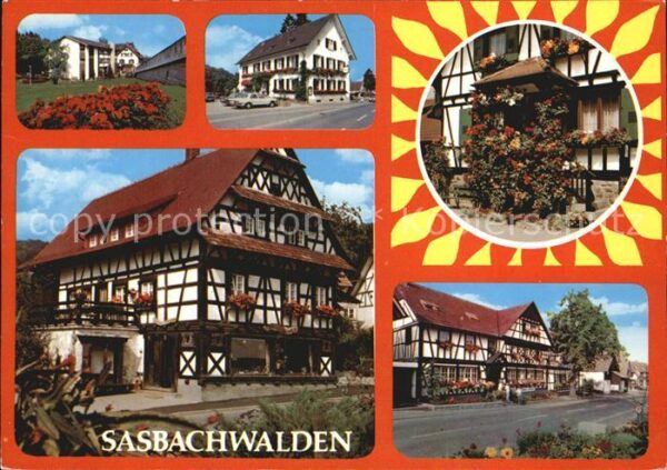 Sasbachwalden Teilansichten Fachwerkhäuser