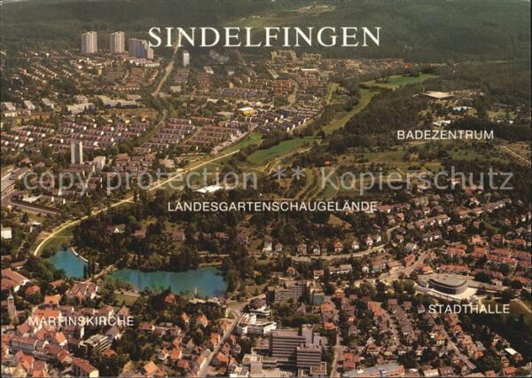 Sindelfingen Stadthalle Rathaus Martinskirche Landes