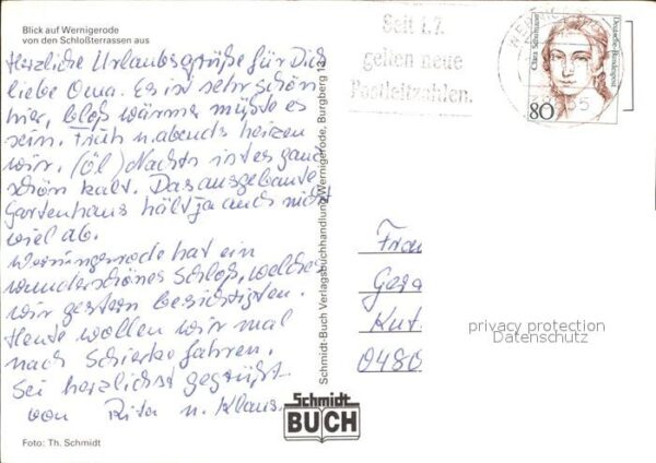 Wernigerode Harz Blick von den Schlossterrassen – Bild 2