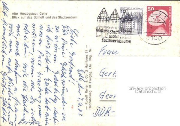 Celle Niedersachsen Schloss und Stadtzentrum Fliegeraufnahm – Bild 2