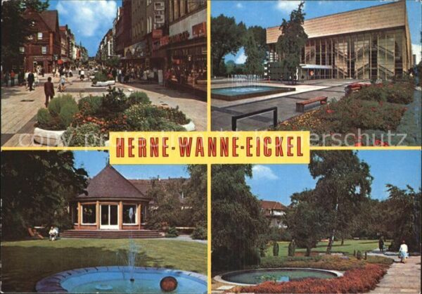 Wanne-Eickel Fussgängerzone Kurhaus Pavillon Brunnen
