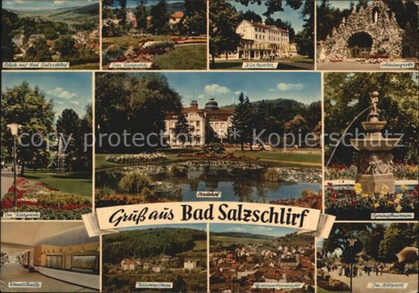 Bad Salzschlirf Panorama Kurpark Kurtheater Mariengrott