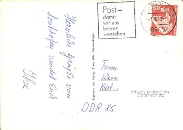 Sonthofen Oberallgaeu Panorama Schwimmbad Brunnen Teilansicht – Bild 2