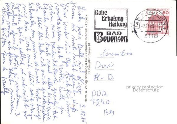 Bad Bevensen Kuranlagen Teilansichten Denkmal Fontän – Bild 2