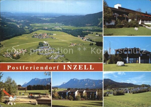 Inzell Fliegeraufnahme Postferiendorf Teilansi