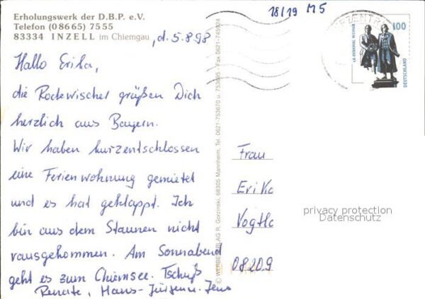 Inzell Fliegeraufnahme Postferiendorf Teilansi – Bild 2