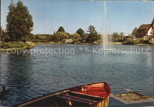 Bad Meinberg Am Kurparksee Fontäne