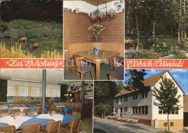 Elsbach Odenwald Wald Gaststätte Zur Erholung Gastraum W