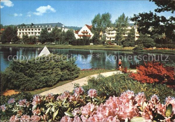 Bad Meinberg Kurparksee Haus Schwanensee Rolandsanat