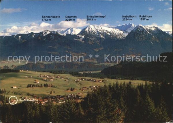 Obermaiselstein Haus Josefine Allgäuer Alpenpanorama