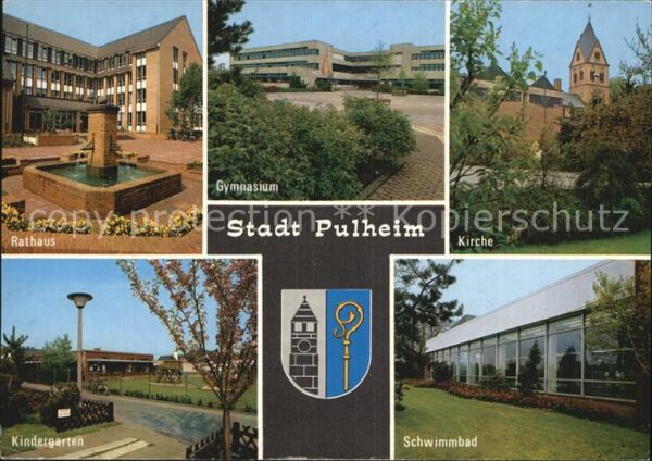 Pulheim Rathaus Gymnasium Kirche Kindergarten S