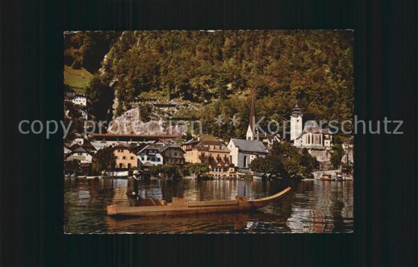 Hallstatt Austria am Hallstätter See Ev und kath Kirche