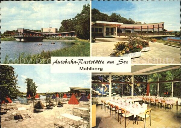 Mahlberg Baden Autobahn Raststätte am See Terrasse Gas