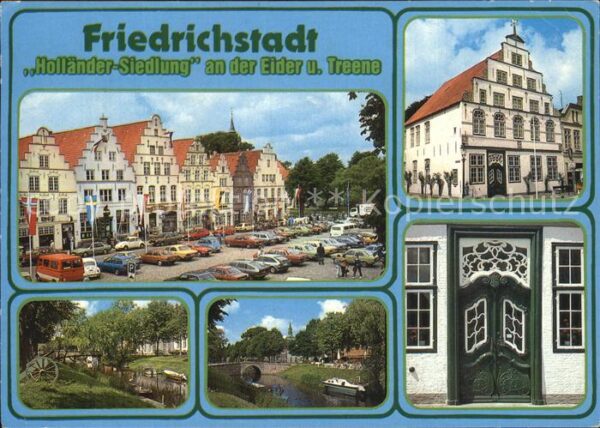 Friedrichstadt Eider Holländer Siedlung Marktplatz Eiderpart