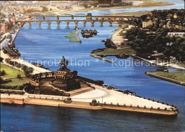 Koblenz Rhein Deutsches Eck vor WK2