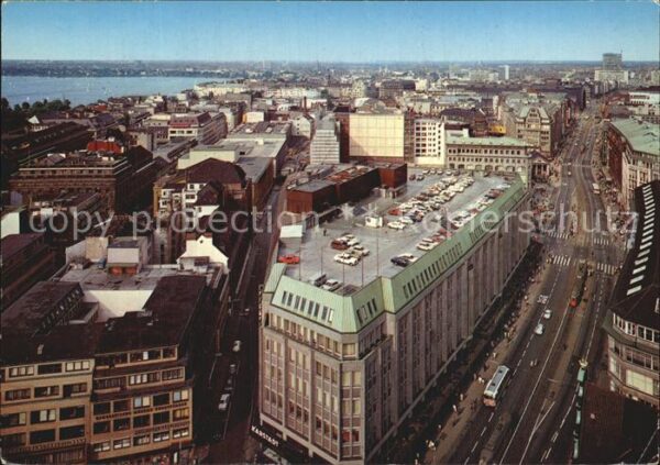 Hamburg City mit Mönckebergstrasse und Aussenal