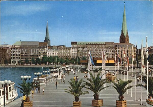 Hamburg Partie an der Aussenalster