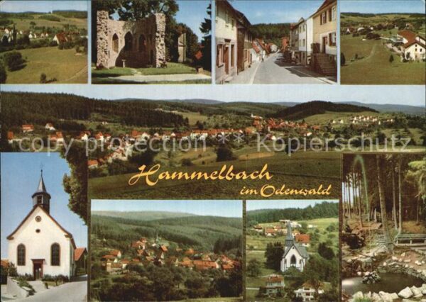 Hammelbach Orts und Teilansichten Kirche