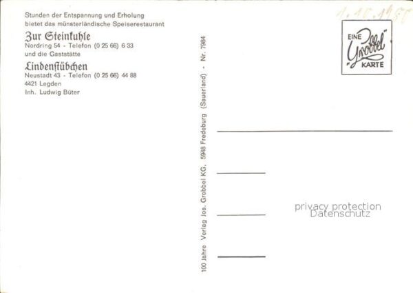 Legden Speiserestaurant Zur Steinkuhle – Bild 2