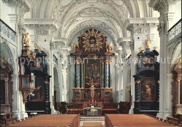 Friedrichshafen Bodensee Schlosskirche mit Wessobrunner Hochalta