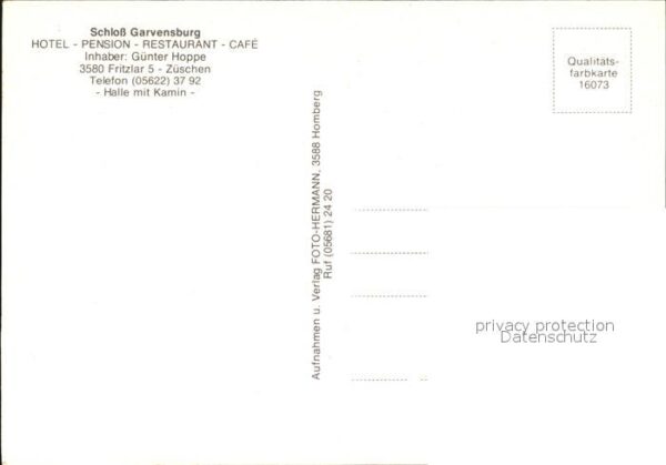 Fritzlar Schloss Garvensburg Halle mit Kamin – Bild 2