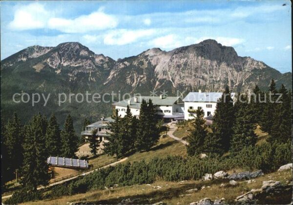 Bad Reichenhall Predigtstuhlbahn Berghotel und Gipfelst