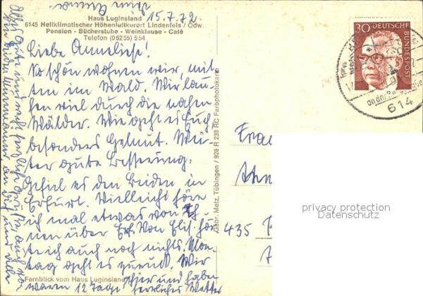 Lindenfels Odenwald Haus Luginsland Terrasse – Bild 2
