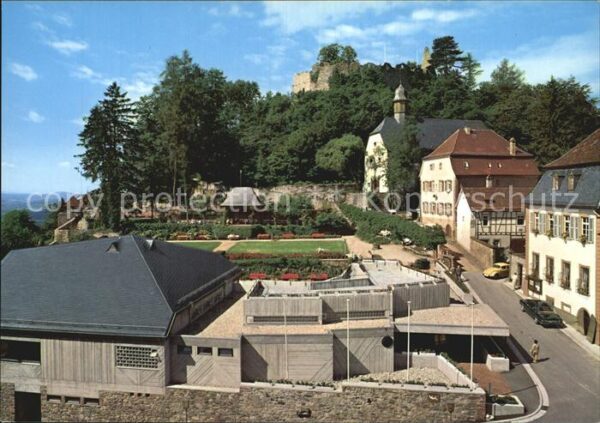 Lindenfels Odenwald Teilansicht Burgruine