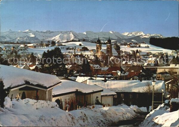 Lindenfels Odenwald Winterpanorama Allgäuer Alpen