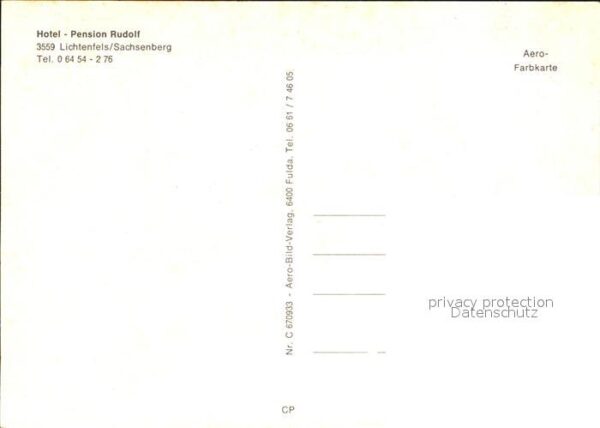Lichtenfels Hessen Hotel Pension Rudolf Park – Bild 2