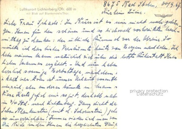 Lichtenberg Oberfranken Blankenstein Fliegeraufnahme – Bild 2