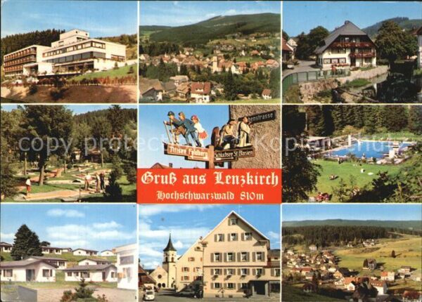 Lenzkirch Panorama Teilansichten Minigolfanlage S