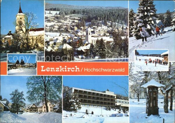 Lenzkirch Kirche Panorama Teilansichten