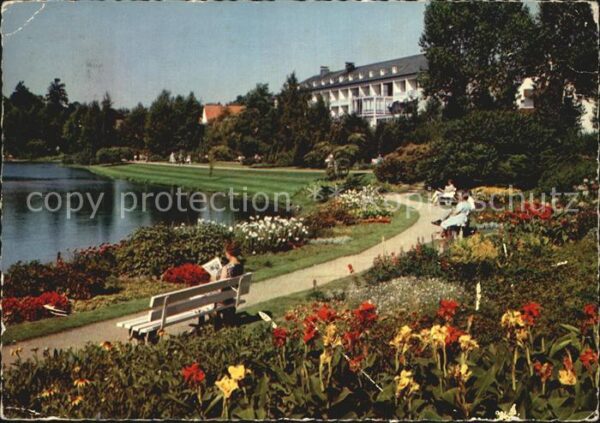 Bad Meinberg Kurparksee Rolandsanatorium