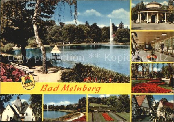 Bad Meinberg Kurparksee Pavillon Halle Park Dorfmoti