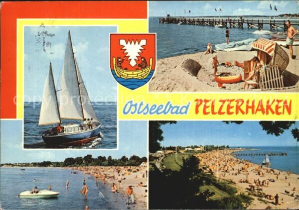 Pelzerhaken Strand Seebrücke Segelschiff
