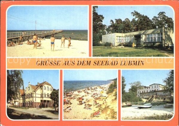 Lubmin Ostseebad Seebrücke Restaurant Strandpartie Boote