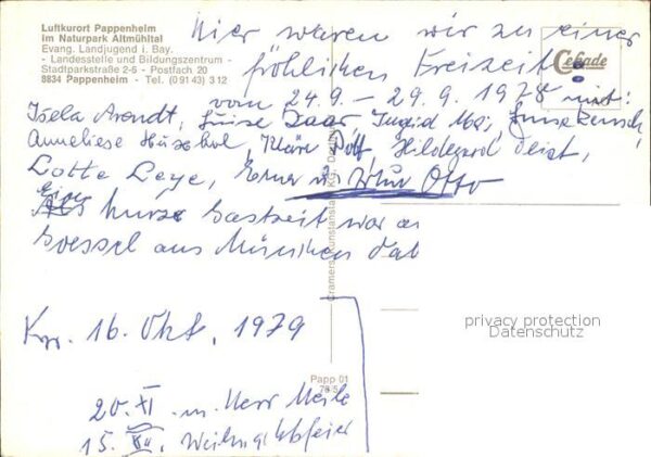 Pappenheim Mittelfranken Ev Landjugend Landesstelle und Bildungs – Bild 2