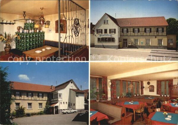 Scheuern Gernsbach Gasthof Pension Auerhahn Gasträume
