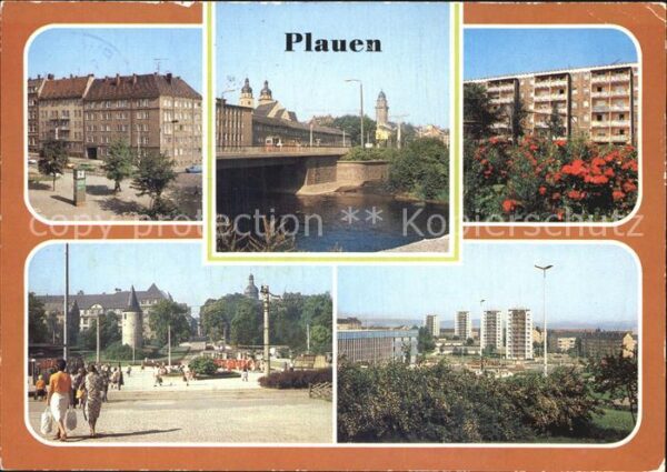 Plauen Vogtland Leninplatz Neue Elsterbrücke Seehaus Ot