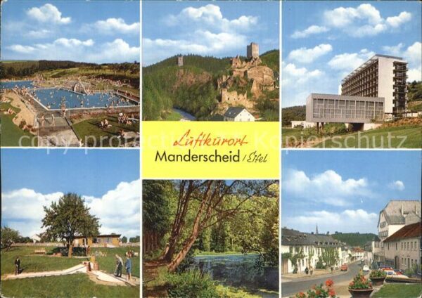 Manderscheid Eifel Schwimmbad Sanatorium LVA Burgweiher Ob