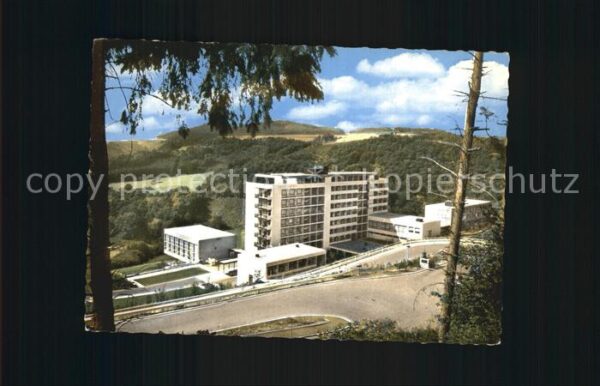 Manderscheid Eifel Eifelsanatorium mit Mosenberg