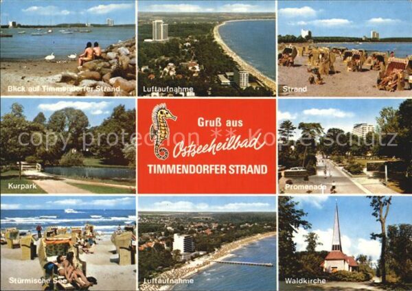 Timmendorfer Strand Strandpartien Fliegeraufnahmen Promenad