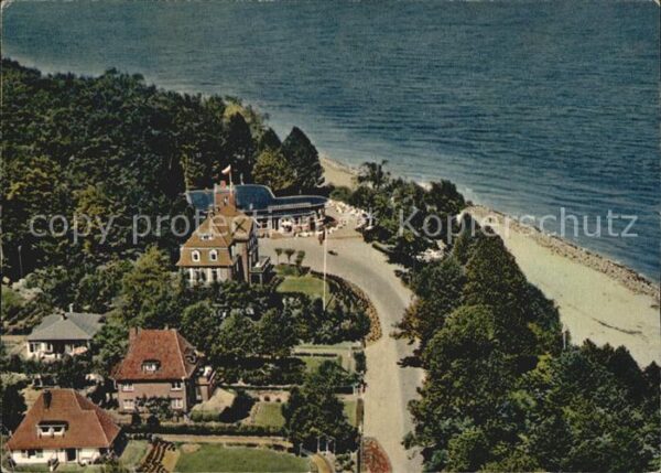 Travemuende Ostseebad Seetempel und Golfhotel Fliegeraufnahme