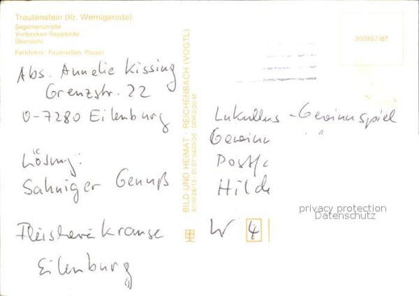 Trautenstein Harz Segemenstrasse Vorbecken Rappbode Panor – Bild 2