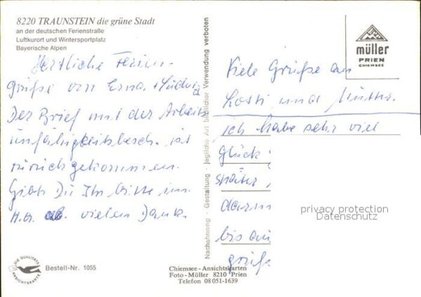 Traunstein Oberbayern Salinenkirche Panorama Hochfelln Kranke – Bild 2